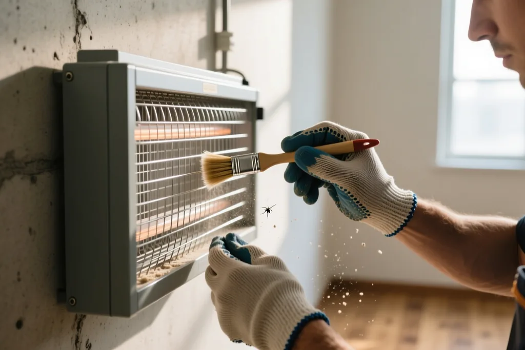 Recambio adhesivo de un matamoscas eléctrico